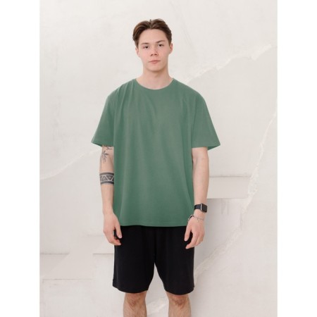 Male T-shirt, size 72-74, green color