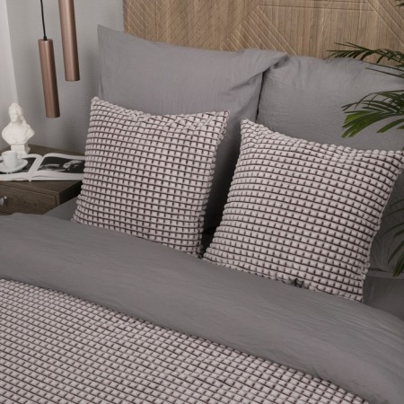 Pillowcases "cubes", size 50x50 cm, 2 pcs, borderly color