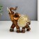 Souvenir Polystone "Caramel Elephant in the Golden Popone with Whales" MIX 12.3x6x14 cm