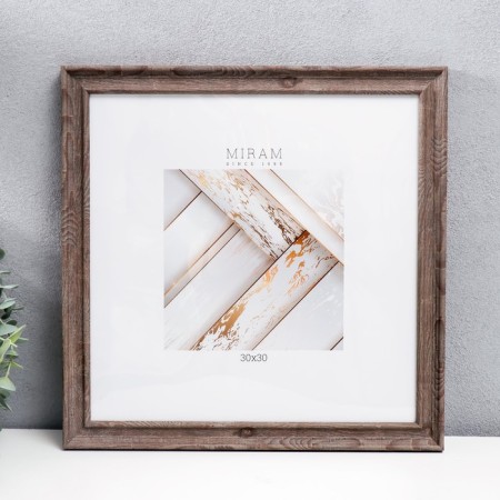Photo frame Plastic "Mira" 30x30 cm brown (plastic screen)