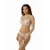 Women's brason Lengy, size 85c, silver peony color