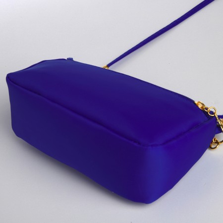 Bag Women's Cross-Bodi with a zipper, blue color-6