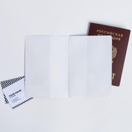 Cover for passport "Pink peonies"-4