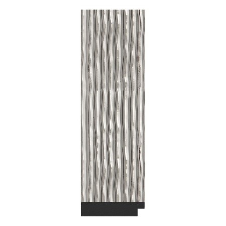 Mirror in the baguette frame, a wave of chrome 90 mm, 56.6x56.6 cm-2
