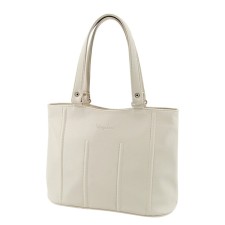 Female bag, artificial leather, beige 36x11.5x26.5 cm