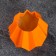 Kashpo - Vase "Triangles" 14x7x7cm, Orange