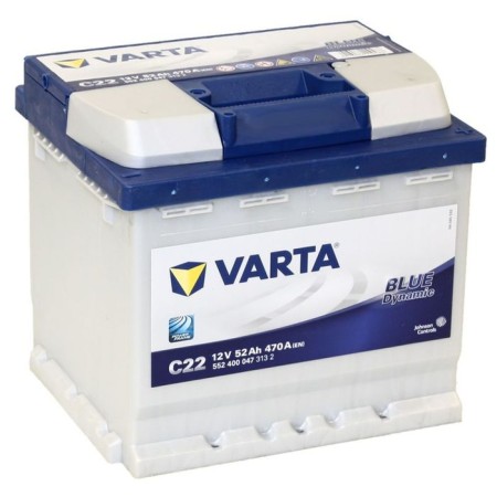 Varta 52 ah battery, reverse polarity Blue Dynamic 552 400 047
