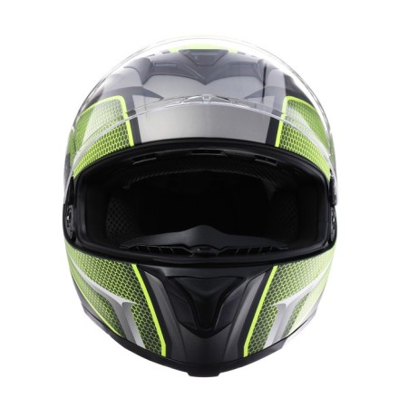 Helmet integral, graphics, light green, size l, ff867-3