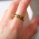 SOS ring, gold, dimensionless