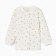 Children's blouse with long sleeve, beige color/heart, height 62 cm