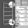 Electric towel Zein PE-06 "Rib", 500x800 mm, d = 25, chrome
