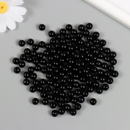 Set of beads "Pearls" d 8 mm, 250 gr, black