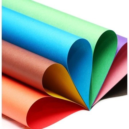 Color paper A4, 6 sheets, 12 colors, offset 65g/m2, bilateral, on the bracket-3