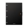 Notebook on A4 rings, 80 sheets in a cage, Erichkrause Accent, with a plastic cover on a button, an offset block, mix