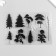 Stamp for creativity Silicon "Trees" 16x11 cm