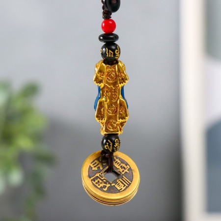 Suspension with Monet "Dragon" Blue 12x1.5 cm-3