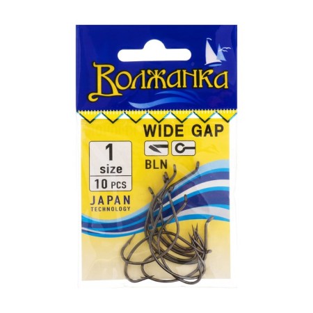 Hooks "Volzhanka" Wide Gap No. 1, 10 pcs