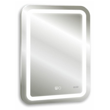 Mirror with Doratiz LED backlighting "Marta", 550x800 mm, heating, clock, sensory switch, dimmer-1