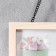 Photo frame double MDF suspended on the "Family" chain 10x15 cm