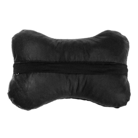 Pillow car bone, on the headrest, velor, black, rhombus, 16x24 cm-6