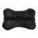 Pillow car bone, on the headrest, velor, black, rhombus, 16x24 cm