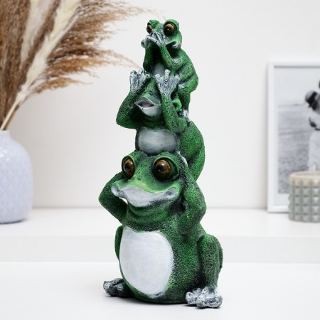 Piggy bank "Pyramid from frogs" 30x15x12cm-1