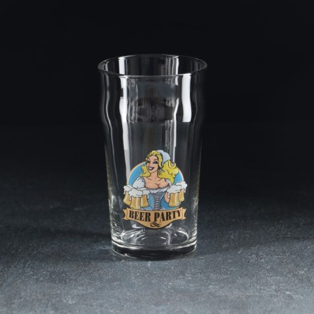 Glass glass for beer "Pale-El", 570 ml, MIX drawing