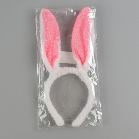 Carnival rim of ears Bunny, pink color-4