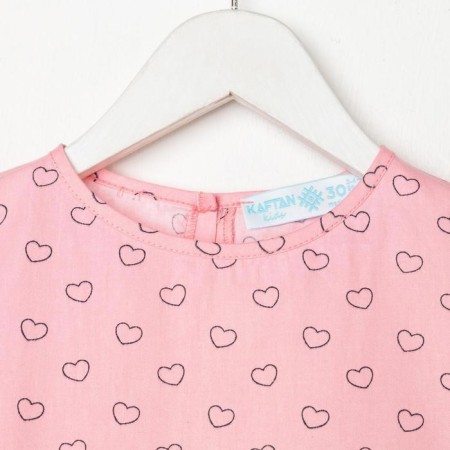 Dress children's kaftan "hearts" r. 98-104-4