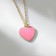Pens "Heart" Tenderness, Pink color in gold, 40 cm
