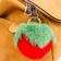Fluffy on a ring with a carbine "tomato" d = 8 cm