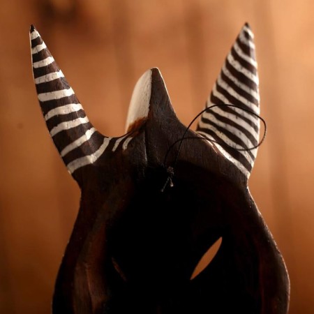 Mask tree "Zebra" 30x10.5x7 cm-3