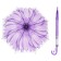 Herbera umbrella, semi-automatic, with whistle, r = 41cm, purple color