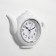 Wall clock, series: kitchen, "kettle", discrete move, D-13 cm, 30 x 23 cm