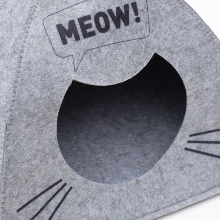 Animal House from felt "MEOW Tent", 38 x 28 x 38 cm-5