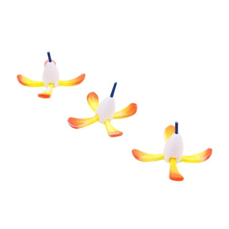Winter Yaman Froll "Tulip" 2 g, polystyrene, the color of the yellow-red unit 3 pcs.-3