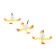 Winter Yaman Froll "Tulip" 2 g, polystyrene, the color of the yellow-red unit 3 pcs.