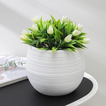 Pot "duet", 1.5 l, white color