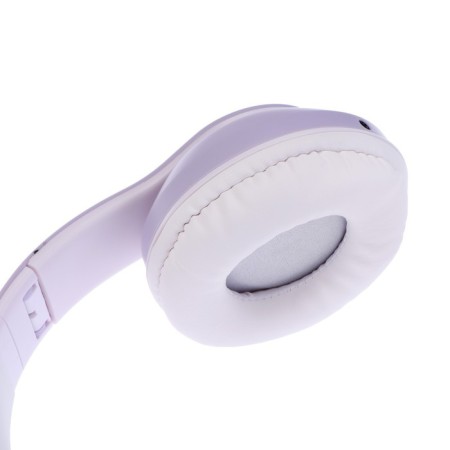 MYBIT W-32 braids, wireless, MIC, BT 5.0, AUX, Microsd, MP3, 400 mAh, purple-6
