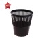 Basket for papers and garbage Istanm, 9 liters, plastic, mesh, black