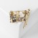 Brooch "Flag" of Russia, colored in gold