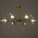 Murano chandelier 6he27 60W Blue gold 78x78x35cm Bayerlux