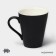Porcelain mug Magistro Matt Black, 350 ml