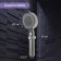 Shower watering can Zein Z3541, D = 90 mm, 5 modes, button "Stop", removable top, graphite
