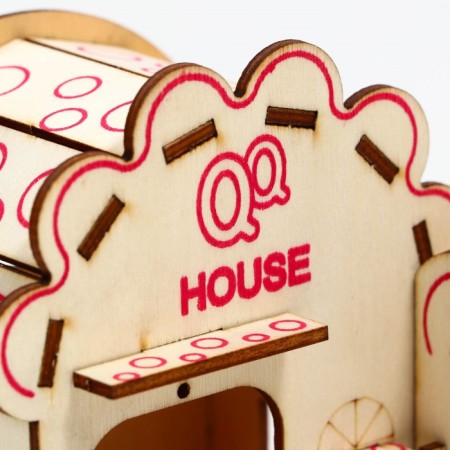 Complex-site for rodents, 14 x 13 x 10.5 cm, plywood-8