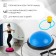 Half -sphere bosu gymnastic, with a pump, 46x20 cm, blue color