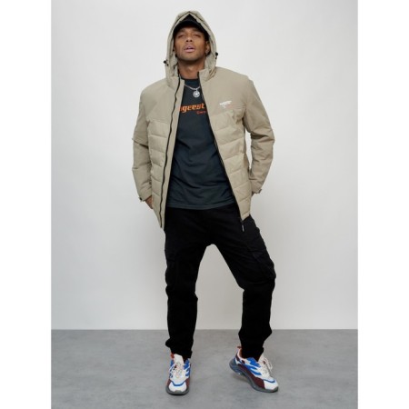 Male spring jacket, size 52, beige color-7