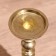 Antik candlestick 18.5 cm, aluminum