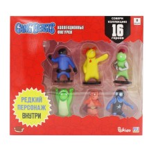 Набор фигурок Gang Beasts Deluxe, с красным героем-рестлером, 8 шт