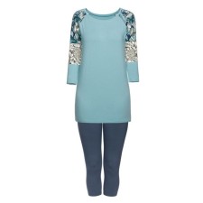 Female pajamas, size XS, color Aqua